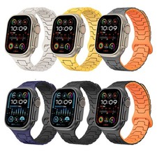 Strong Magnetic Silicone Sports Watch Band Strap Bracelet Wrist Strap for iWatch