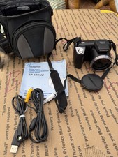 Olympus SP-620UZ 16MP Digital Bridge Camera 21x Wide Optical Zoom Black W/Bag