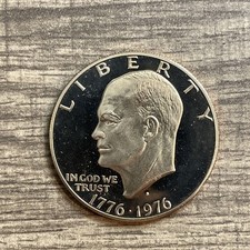 1976 S Type 2 Proof Eisenhower Ike Bicentennial Dollar Clad Dcam Gem