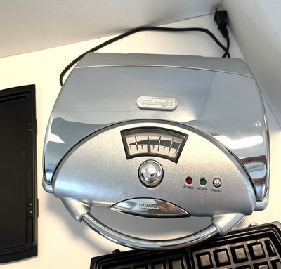 DeLonghi Belgian Waffle Maker & Griddle Breakfast Lunch Sandwich Model #WR25