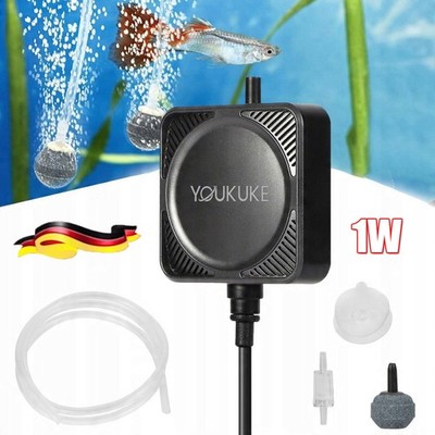 1W Sauerstoffpumpe für Teich & Aquarium, Belüfter als Membranpumpe für Oxygen