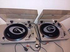 2x Gemini XL-200 Turntable Belt Drive Record Deck Vinyl Player DJ + LIDS COVER N