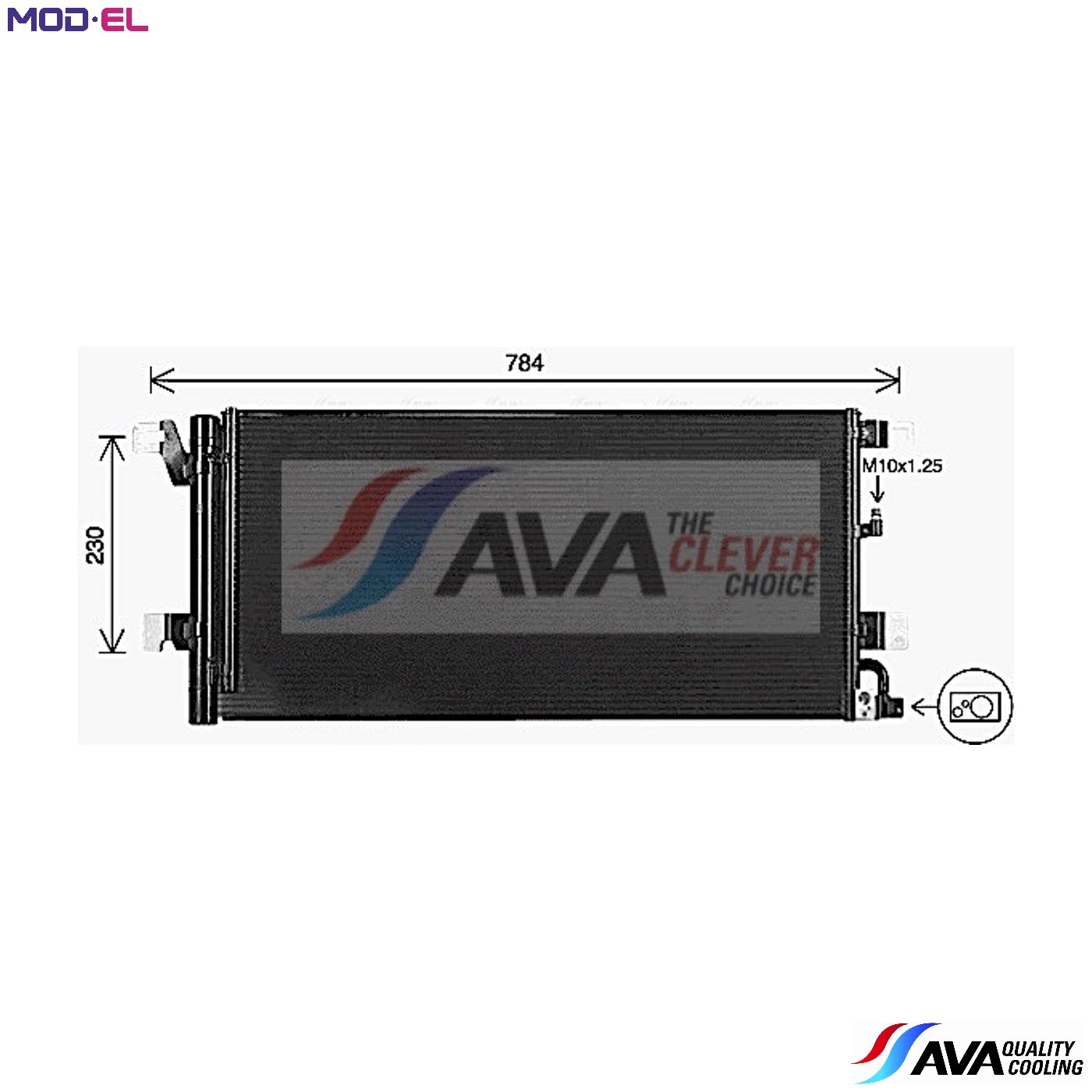 CONDENSER AIR CONDITIONING AI5447D FOR AUDI DLGA/CYRC/CYRB/DKYA/CVKB/CYMC 2.0L