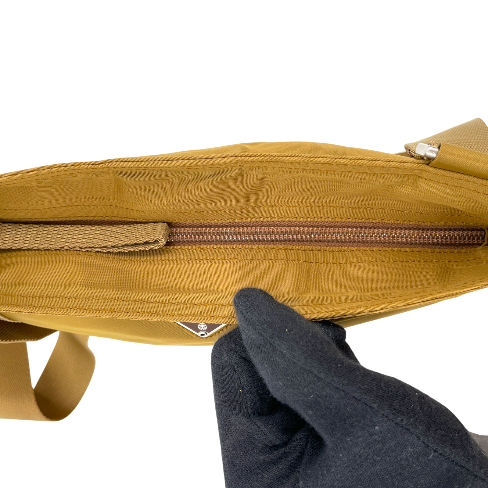 Auth PRADA Milano Nylon Beige Crossbody Shoulder Bag KA785 thumbnail 17