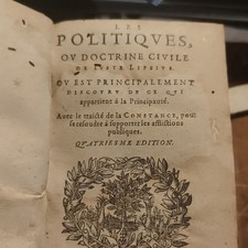 Justus Lipsius Politik oder Zivillehre 1606