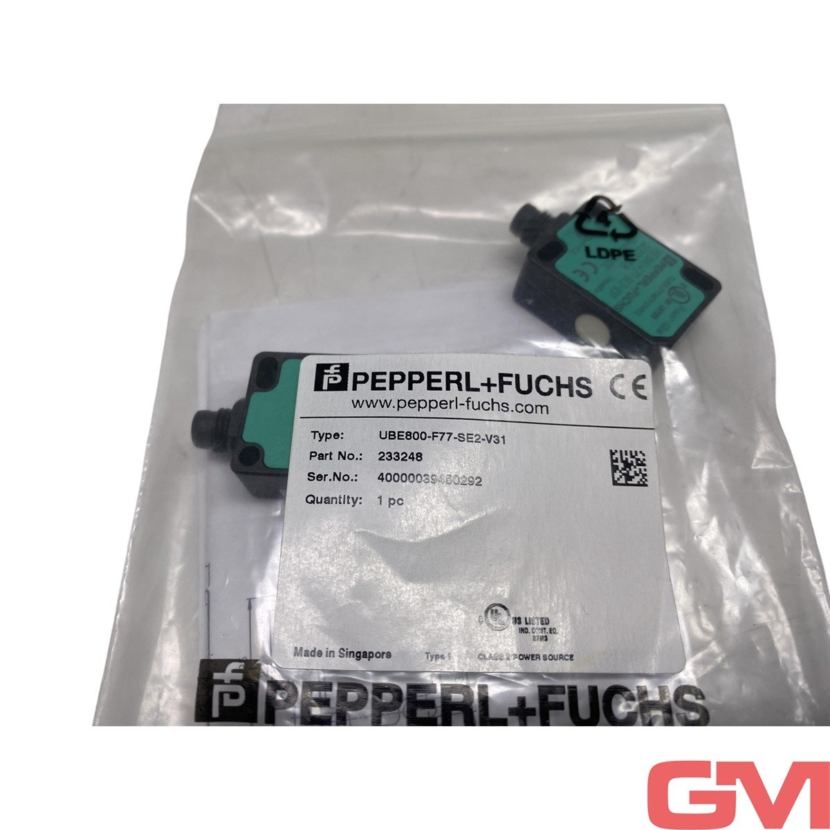 Pepperl + Fuchs Ultrasonic Barrier UBE800-F77-SE2-V31