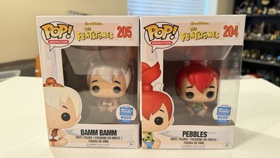Flintstones Funko POP #204 Pebbles & #205 Bamm Bamm Funko Shop Exclusive 8000 pc