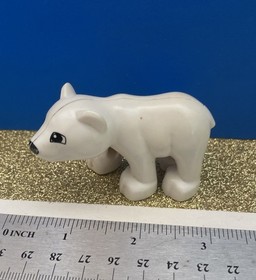 Duplo Lego 6136 Zoo White Polar Bear Replacement Piece Part Animal Figure