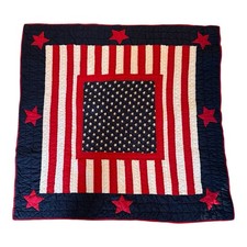 Americans Quilt 46  Square Stars Stripes