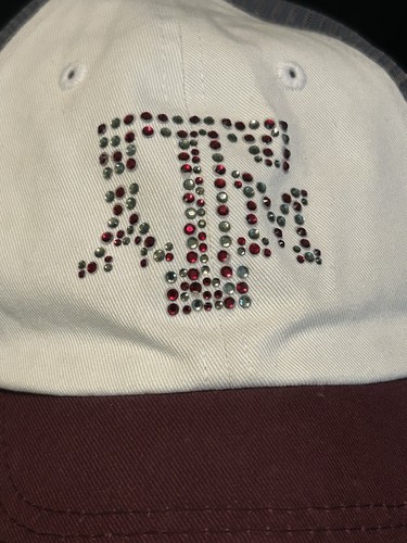 Texas A & M Aggies Adjustable Youth Girls Baseball Hat Rhinestones - Picture 4 of 12