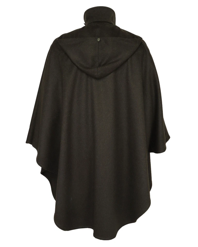 NUEVO CON ETIQUETAS CAPA DE CAPRICORNIO Abrigo Cuello Förster Lana Loden Verde Alpaca Lujo Austria Foto 3 de 4