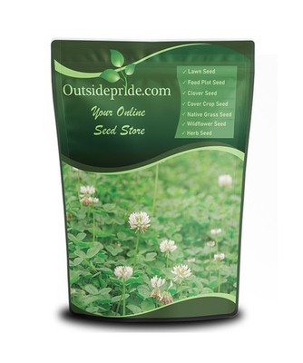 Outsidepride Perennial White Dutch Clover Seed - 2 lbs. Nitrocoated, Inoculat...