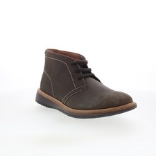 Image of Clarks Chantry Mid 26167709 Mens Gray Leather Lace Up Chukkas Boots