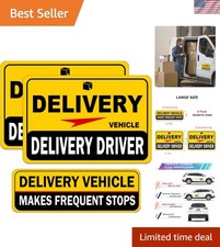 High Reflective Delivery Driver Car Magnets - Weather-Resistant  Eye-Catching