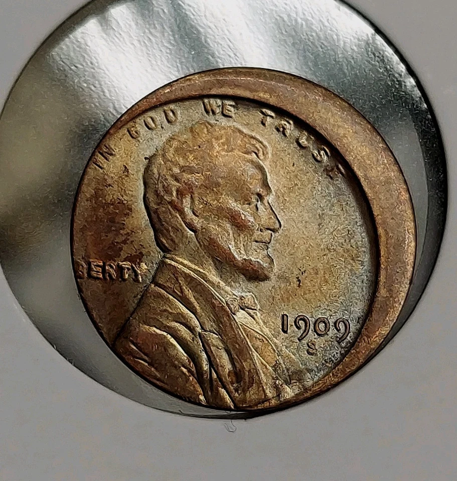 Rare Error Art Novelty Remake (1909-S) 1c Full Date US Mint Lincoln Cent. - Image 3 of 4