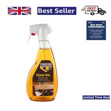 500ml Teak Oil Spray - Water-Resistant Protection for Garden & Indoor Furniture 27.98 per litre