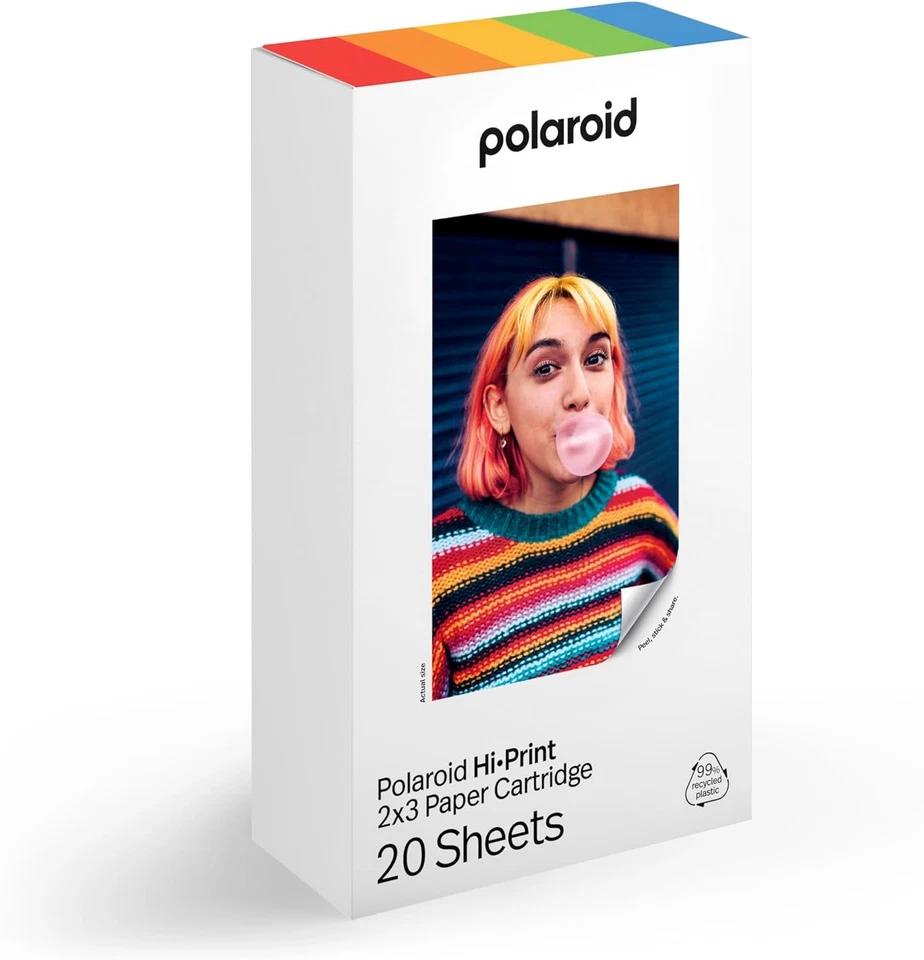 Polaroid HI-PRINT GEN 2 CARTRIDGE 20 SHEETS 2X3 cartridge. - Image 2 of 4