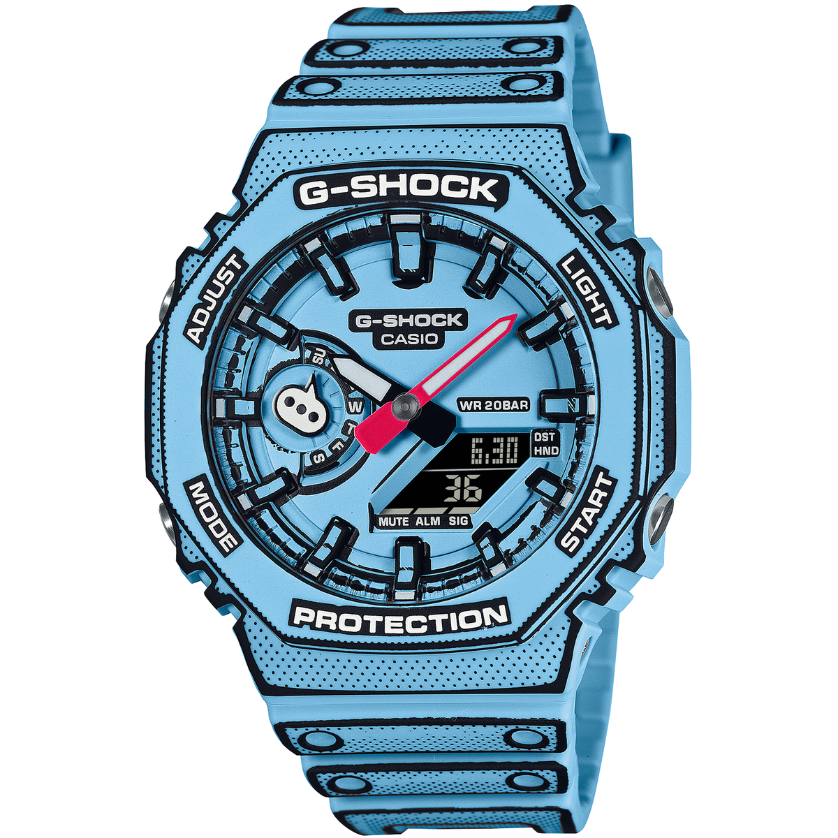 CASIO G-SHOCK GA-2100MNG-2AJR Manga Theme Analog Digital Watch