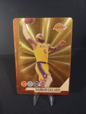 Lebron James Rare Druckfehler Golden Foil Tradung Card LA Lakers