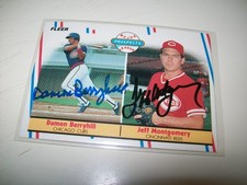 1988 FLEER RC DAMON BERRYHILL JEFF MONTGOMERY AUTOGRAPH SIGNED AUTO #642
