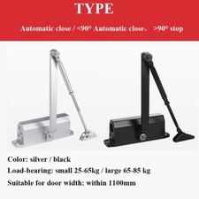 Door Buffer Closer Automatic Adjustable Closing/Latching Speed Overhead Tools