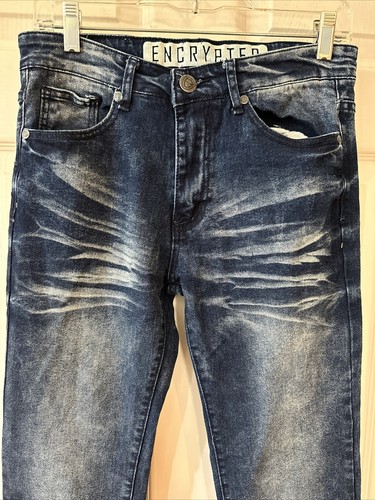 Encrypted Supply Company Youth/Boys Size 14 Jeans Medium/Dark Wash EUC - Picture 2 of 6