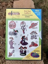 3 AMAZING DESIGNS MACHINE EMBROIDERY DESIGN Sensational, Sampler lll / Red Hat l