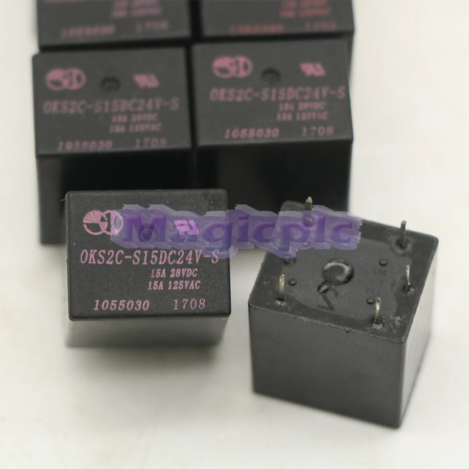 10PCS NEW OKS2C-S15DC24V-S Power Relay 24VDC 5Pins 15A 125VAC /RS - Image 2 of 4
