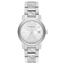 BURBERRY BU9037 Heritage Nova Check Swiss Silver 38mm Unisex Watch