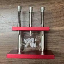 Aluminum Watch Hands Setting Press with 3 Heads and 7 Dies Plunger