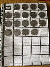 REPUBBLICA ITALIANA ALBUM CON 190 MONETE 100 LIRE anni 1968 - 1977