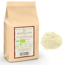 (18 EUR/kg) 1kg ORGANICZNY proszek Seitan, klej pszenny, worek pszenicy bez dodatków