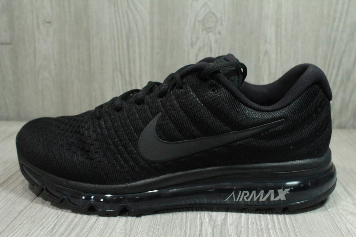 Nike air max 2017 black running shoes price discount