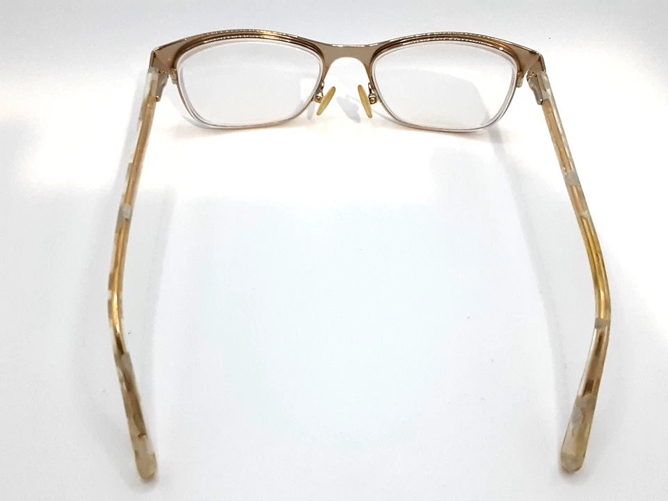 Nine West Frames Only NW1082 001 Negro Transparente Dorado Ojo de Gato 49-16-130 11/E10 Foto 3 de 4