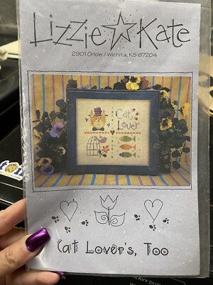Lizzie Kate Cross Stitch Chart Graph Cat Lovers Too