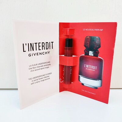 1x Givenchy L'Interdit Eau de Parfum Rouge mini Spray Fragrance, 1ml, Brand New!