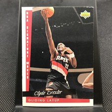 1993-94 Upper Deck Signature Moves Clyde Drexler #238 Gliding Layup Blazers HOF