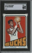 1972 Topps #42 Bob Dandridge 9 card progressive proof. 19a