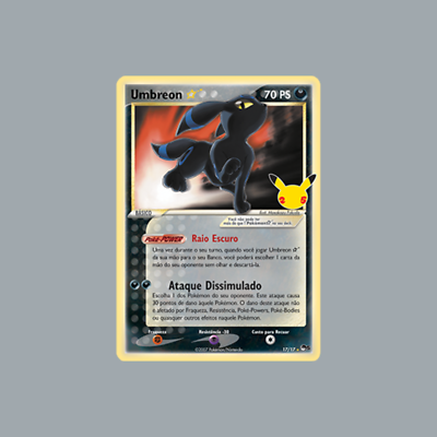 Card Pokémon Portuguese Exclusive - Umbreon Gold Star 17/17 Ultra