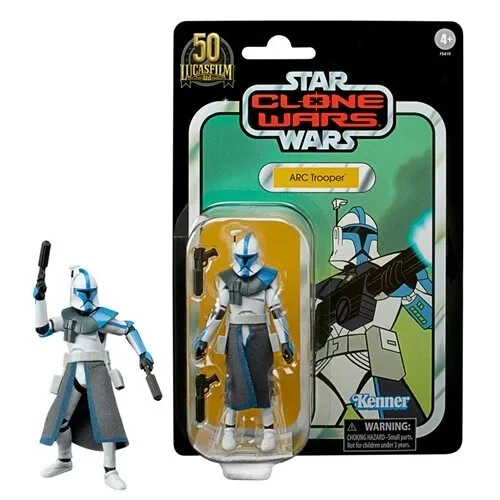 Figura de acción Star Wars TVC The Clone Wars (animado) ARC Trooper 3 3/4 pulgadas Foto 3 de 4