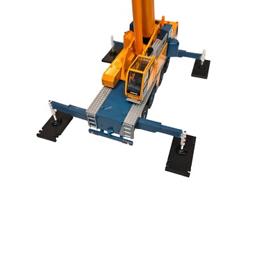 Model Crane Heavy Duty Base Plates 4'X8'X6'' 1/50 Scale Set of 4.