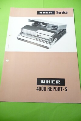 Service Manual Guide Uher 4000 Report-S, ORIGINAL