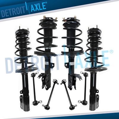 Front Rear Struts Spring Sway Bars Suspension Kit for 2012 - 2017 Toyota Camry