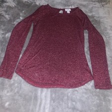 Girls Size XL 14 Old Navy Light Weight Burgundy Maroon Sweater EUC