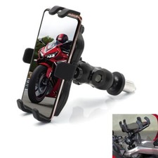 Universal Motorcycle Phone Holder Adjustable Mobile Mount for Handlebar Use