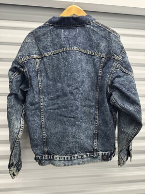 Vintage 80s Levis Denim Trucker Jacket Acid Wash Men's Large 70507