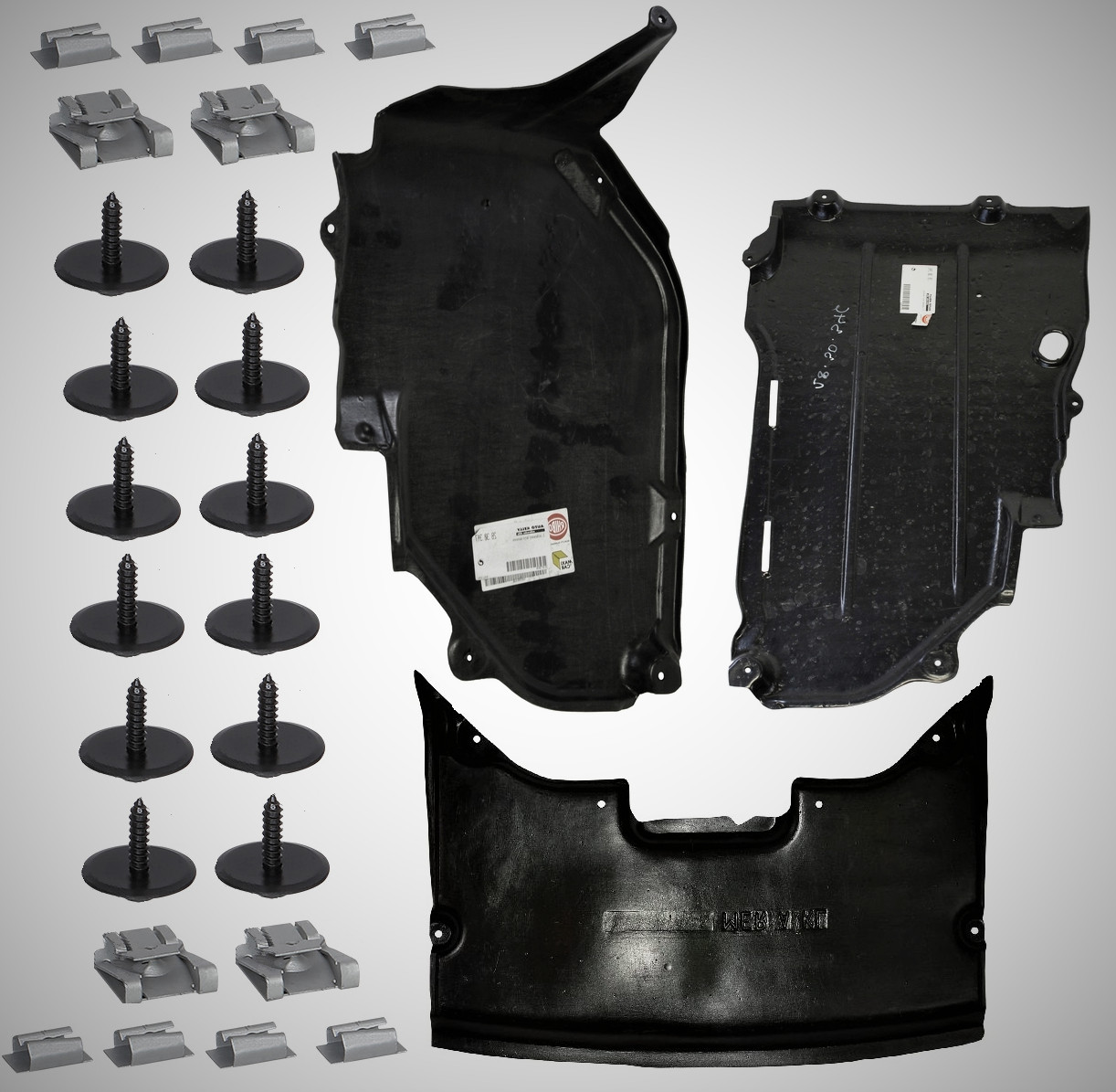 Cache sous moteur Mercedes Classe A W168 anti-choc en ABS avec visserie incluse