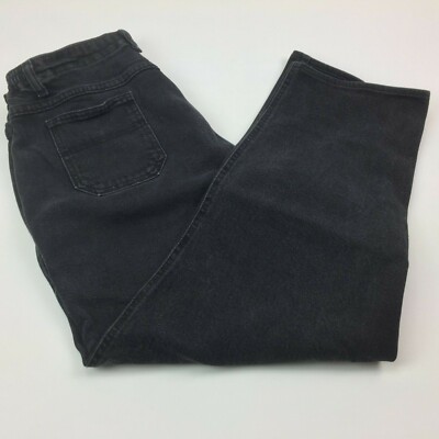 Lee Original Jeans Womens Black Colored Jeans Elastic Waist