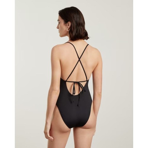 Nuevo traje de baño Everlane The String negro de una pieza talla grande para mujer - Imagen 3 de 16