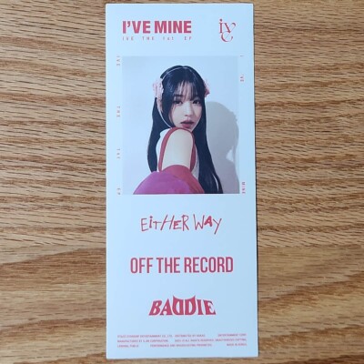 Wonyoung Official Photo Sticker Ive 1st EP Album I'VE Mine Genuine Kpop